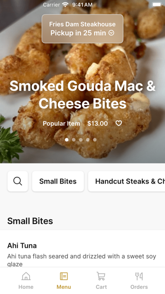 Screenshot 2 of Fries Dam Steakhouse App