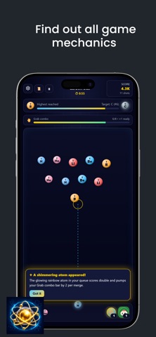 Atomic Fusion Rush: Merge Lab iPhone screenshot