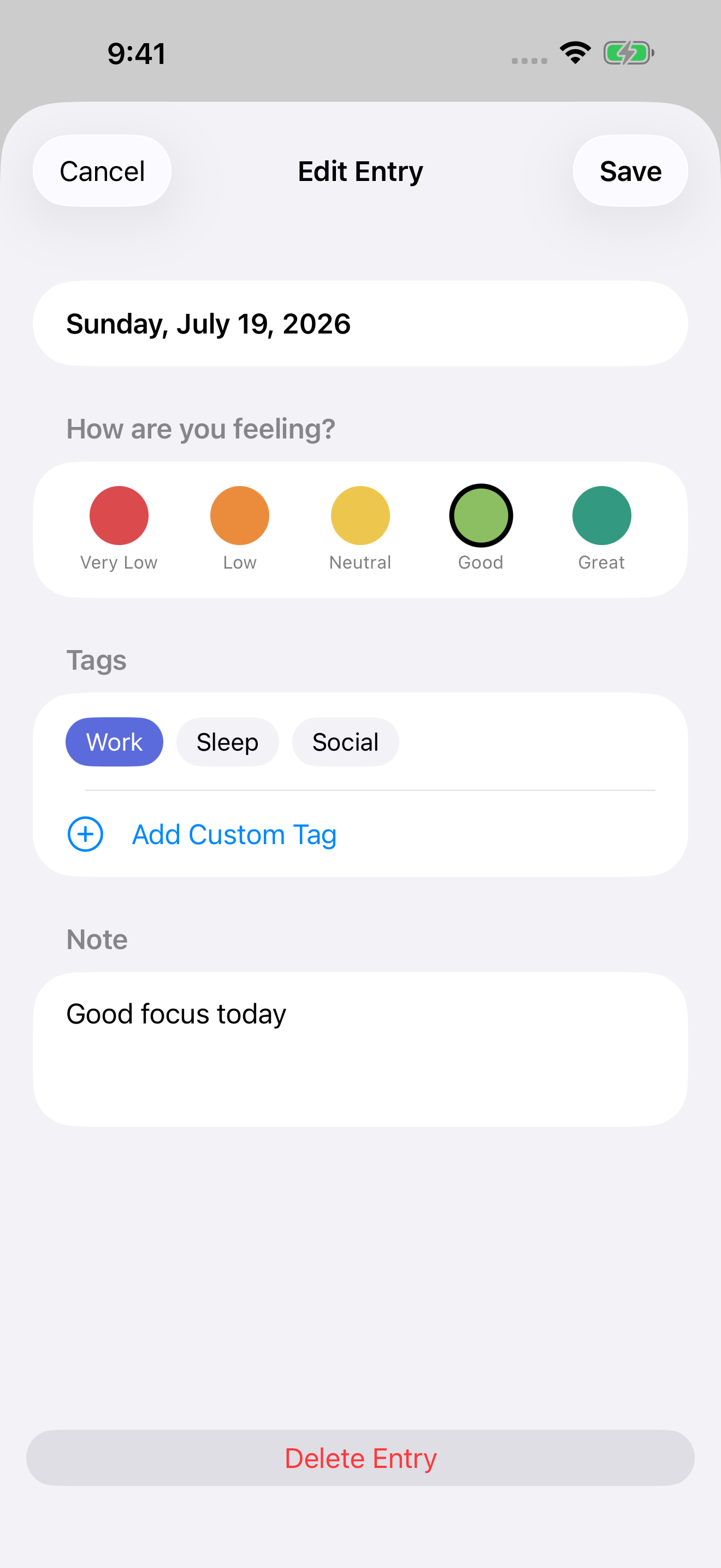 MoodDots: Mood Calendar screenshot 2