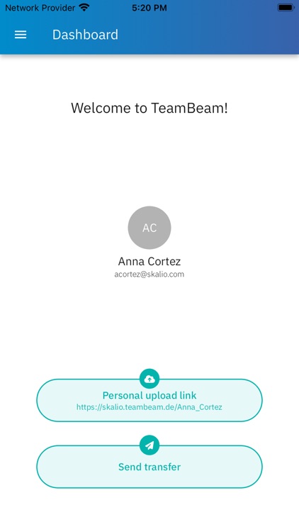 TeamBeam Transfer Mobile