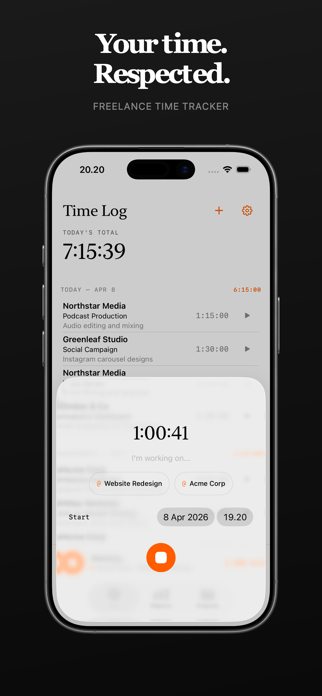 clockd — Time Tracker Screenshot 1 of 5