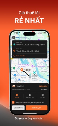SayCar - Tìm Tài Xế Lái Xe Hộ iPhone screenshot 3