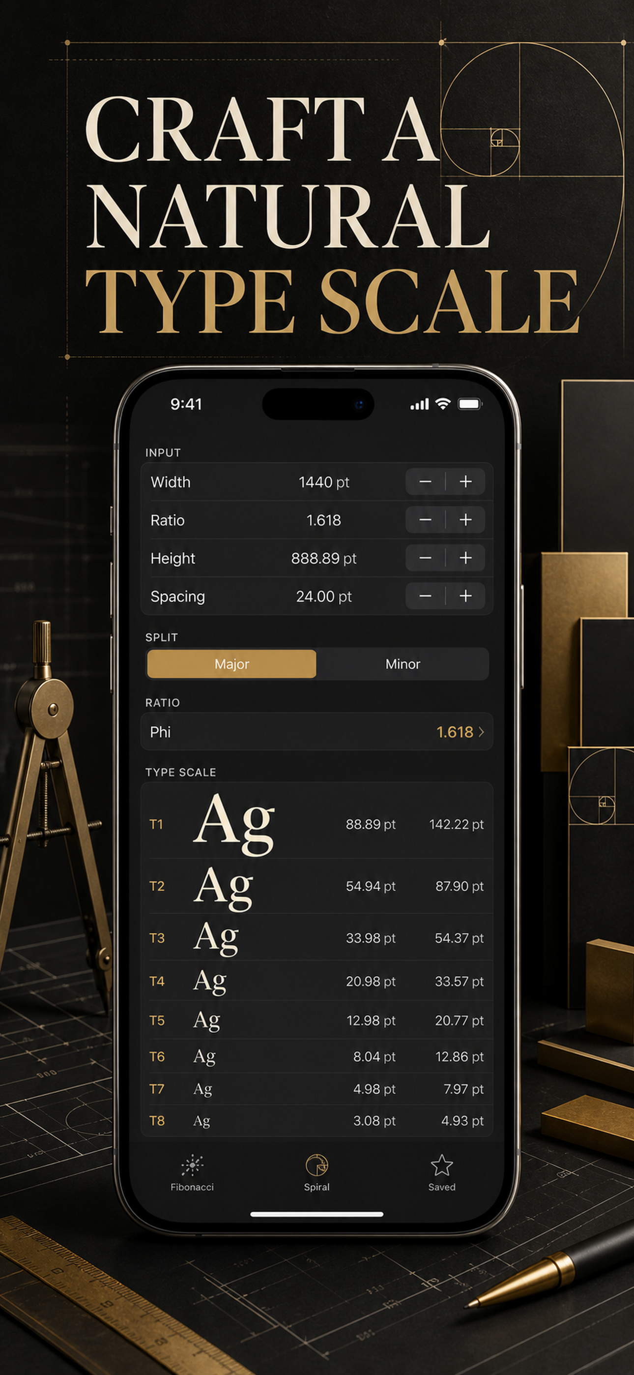 Golden Ratio Calc & Grid screenshot 5