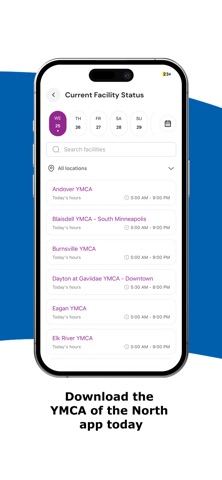 YMCA of the North iPhone screenshot