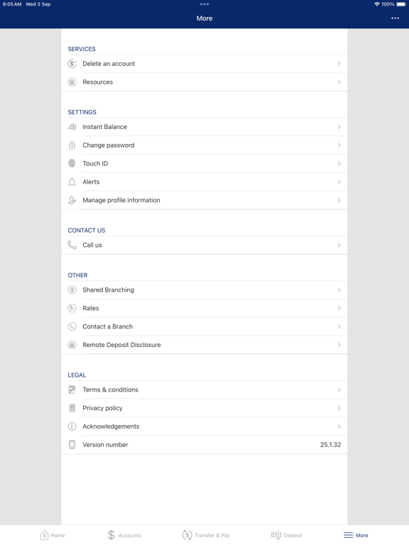 Naheola CU Mobile Banking iPad screenshot 4 - Finance app