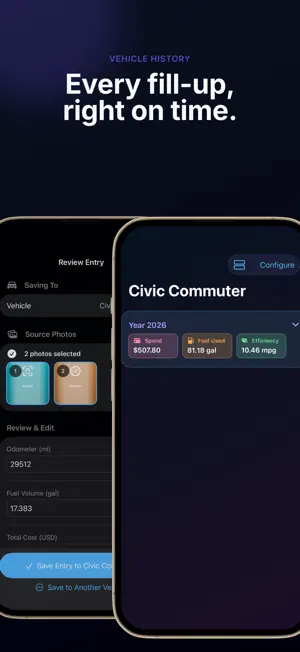 Fuel log tracker: Click2Track screenshot 4