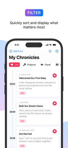 MyChronicles - Life Timeline Screenshot 3 of 5
