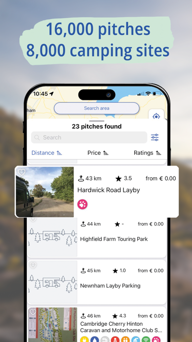 Stellplatz-Radar von PROMOBIL Screenshot