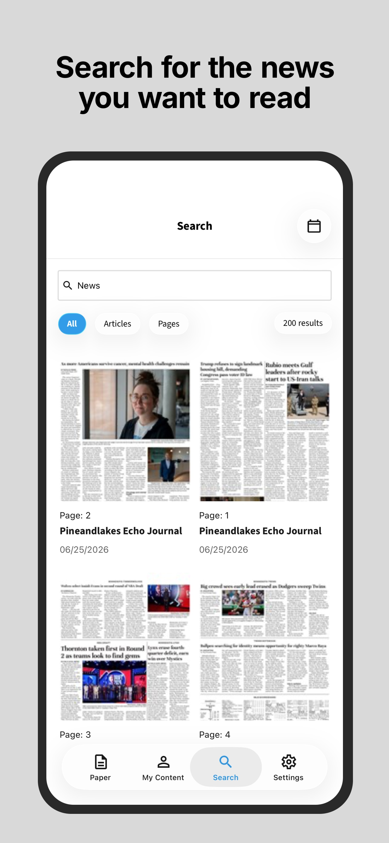 Pine and Lakes EJ E-paper screenshot 5