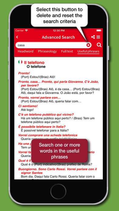 Dizionario Portoghese Hoepli Screenshot