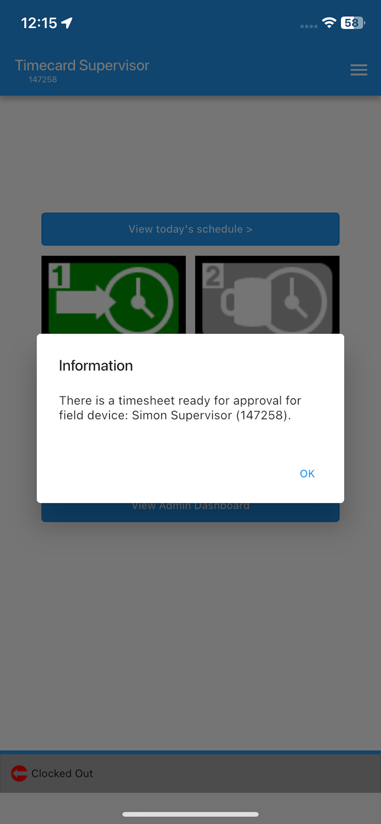 Timecard Supervisor screenshot 3
