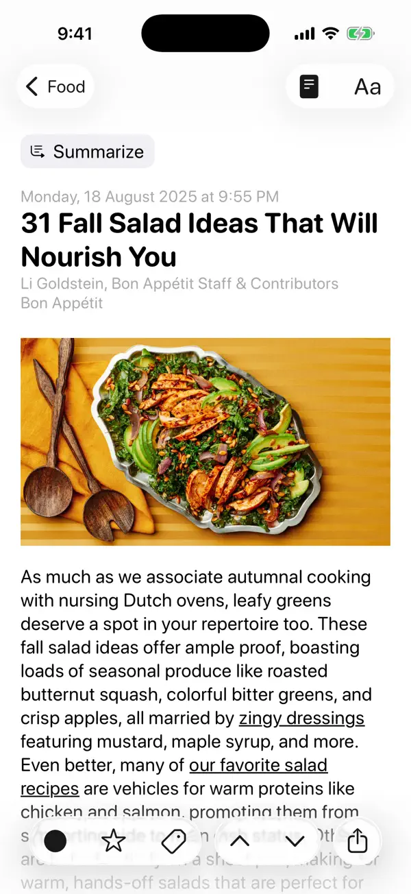 #5. lire: RSS Reader (iOS) Bởi: Kunal Sood
