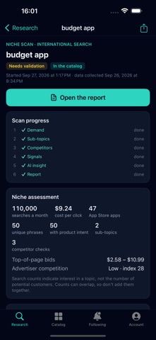 TGGET: Niche Research screenshot 2