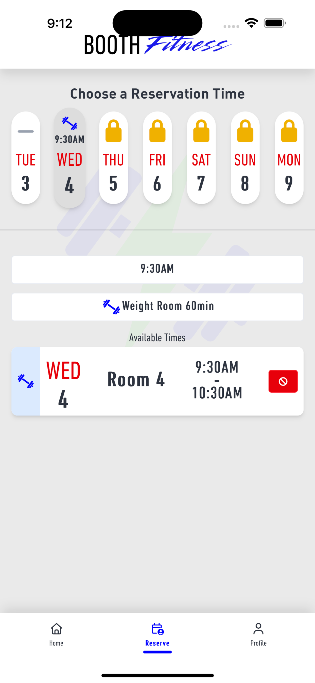 Booth Fitness screenshot 3