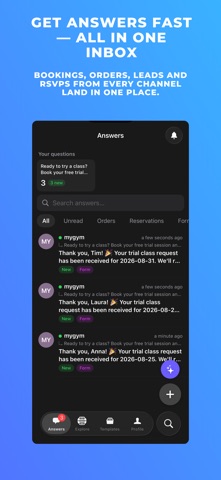 Answe: AI Forms & Chatbot iPhone screenshot