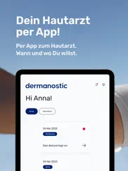 hautarzt per app - dermanostic ipad bildschirmfoto 1