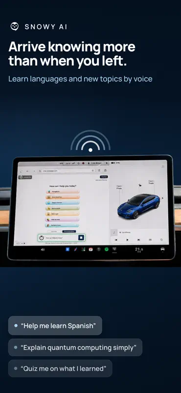 Snowy: AI Assistant for Tesla screenshot 3 of 6
