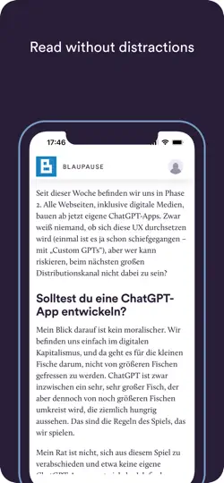 Screenshot von Steady App auf dem iPhone 6