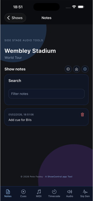 Side Stage Audio Tools Screenshot 4 of 5