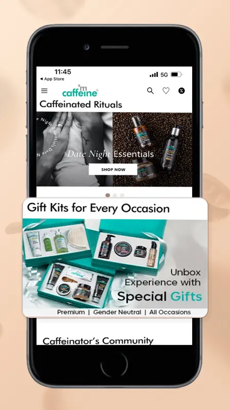 mCaffeine: Natural Skin Care screenshot 1 of 5