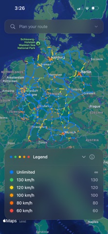 Autobahn Map screenshot