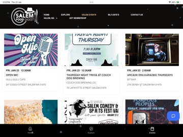 Salem Food Digest iPad screenshot