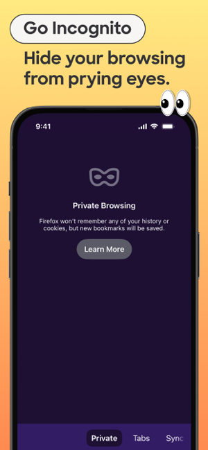 Firefox Fast & Private Browser Screenshot