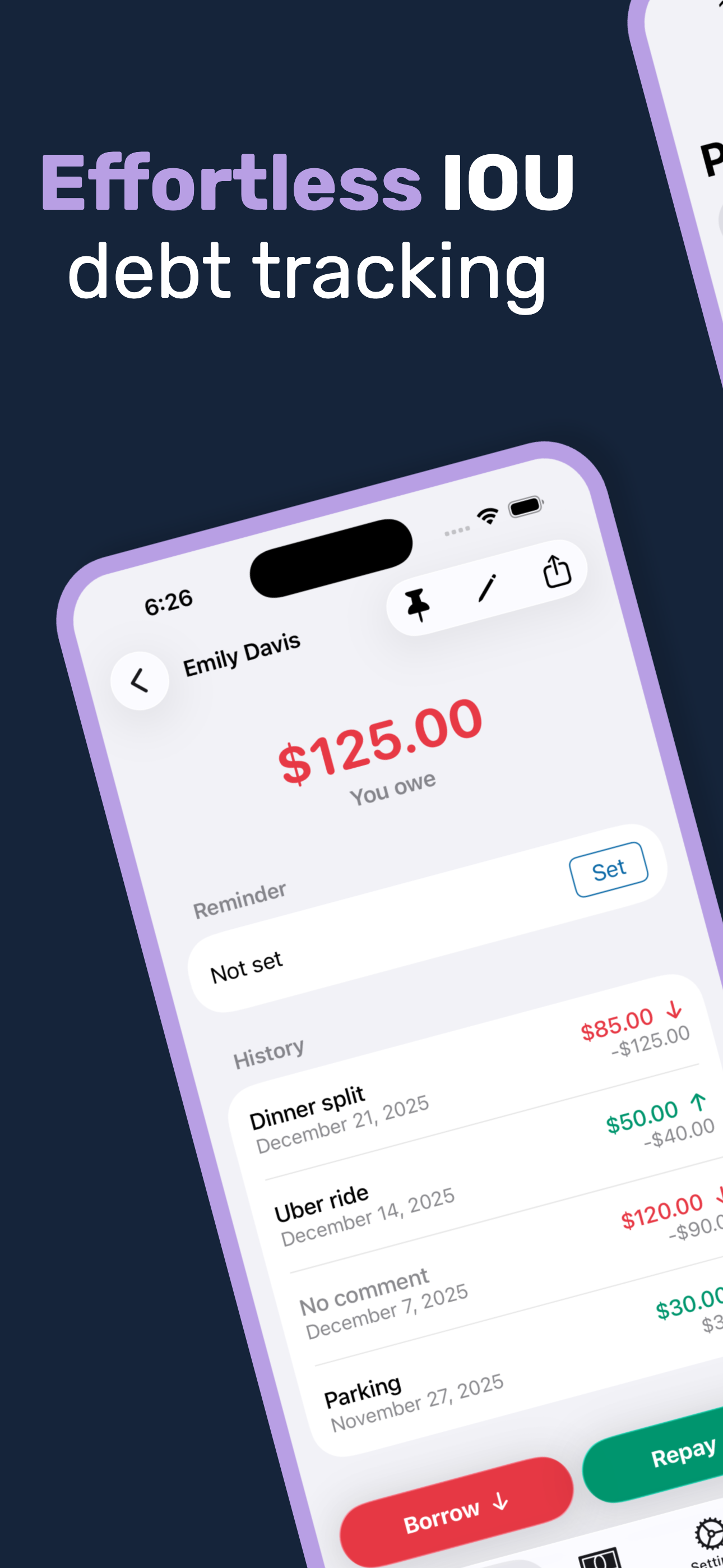Debty - Private Debt Tracker