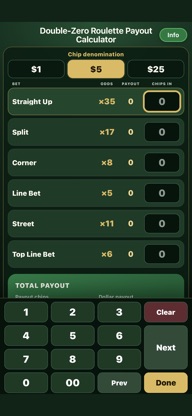 Roulette Calculator screenshot 1