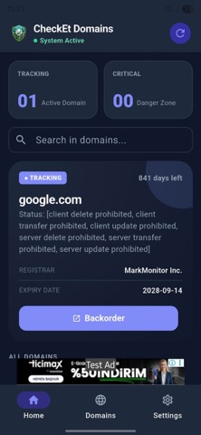 CheckEt Domains Screenshot 2 of 4