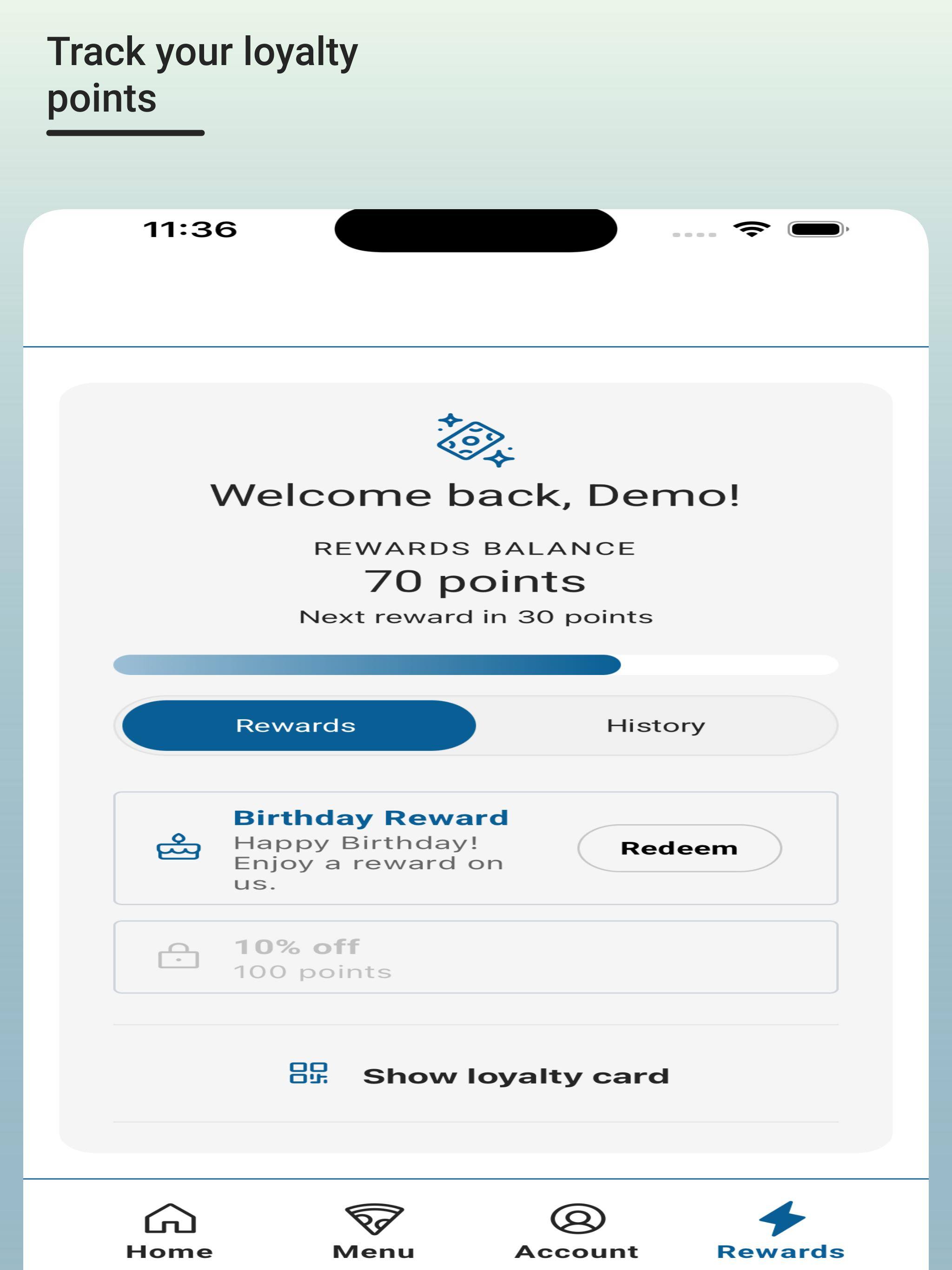 Uncle Andy’s Pizza app screenshot 4