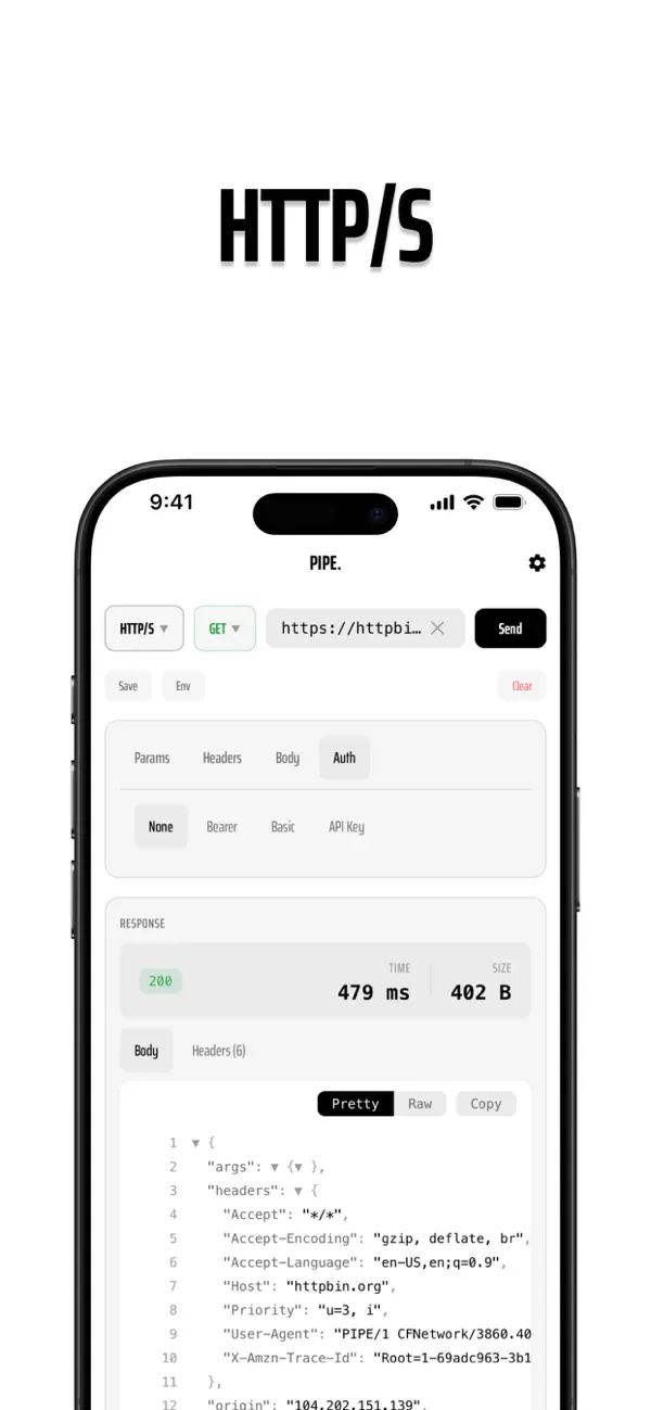 #1. PIPE: API Testing Tool (iOS) 作者: Kubicle LLC