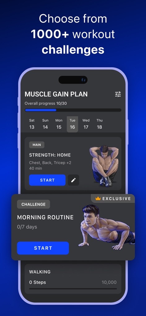 Workout Planner Muscle Booster - Goal-Oriented Progression