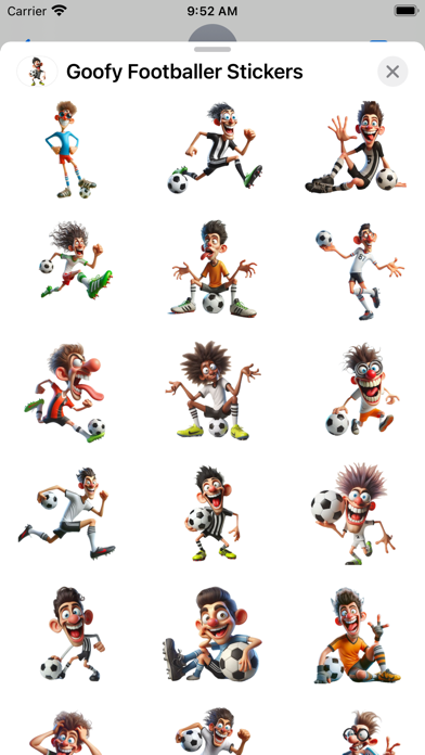Screenshot #1 pour Goofy Footballer Stickers