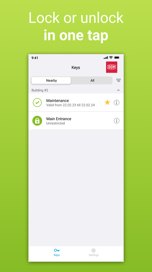 #2. DOM Key (iOS) 来自: DOM Sicherheitstechnik GmbH & Co. KG