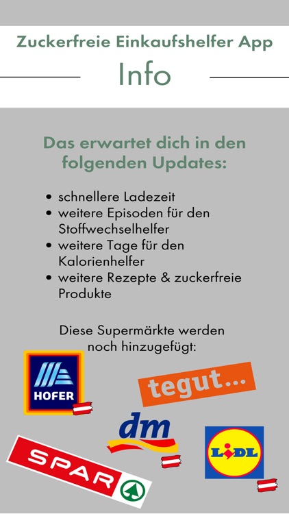 Zuckerfrei Einkaufen