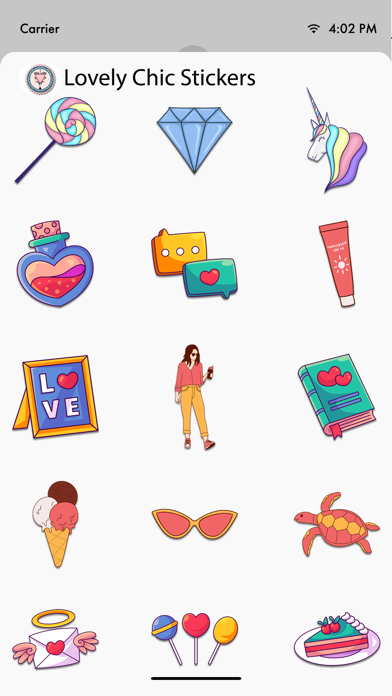 Screenshot #2 pour Lovely Chic Stickers