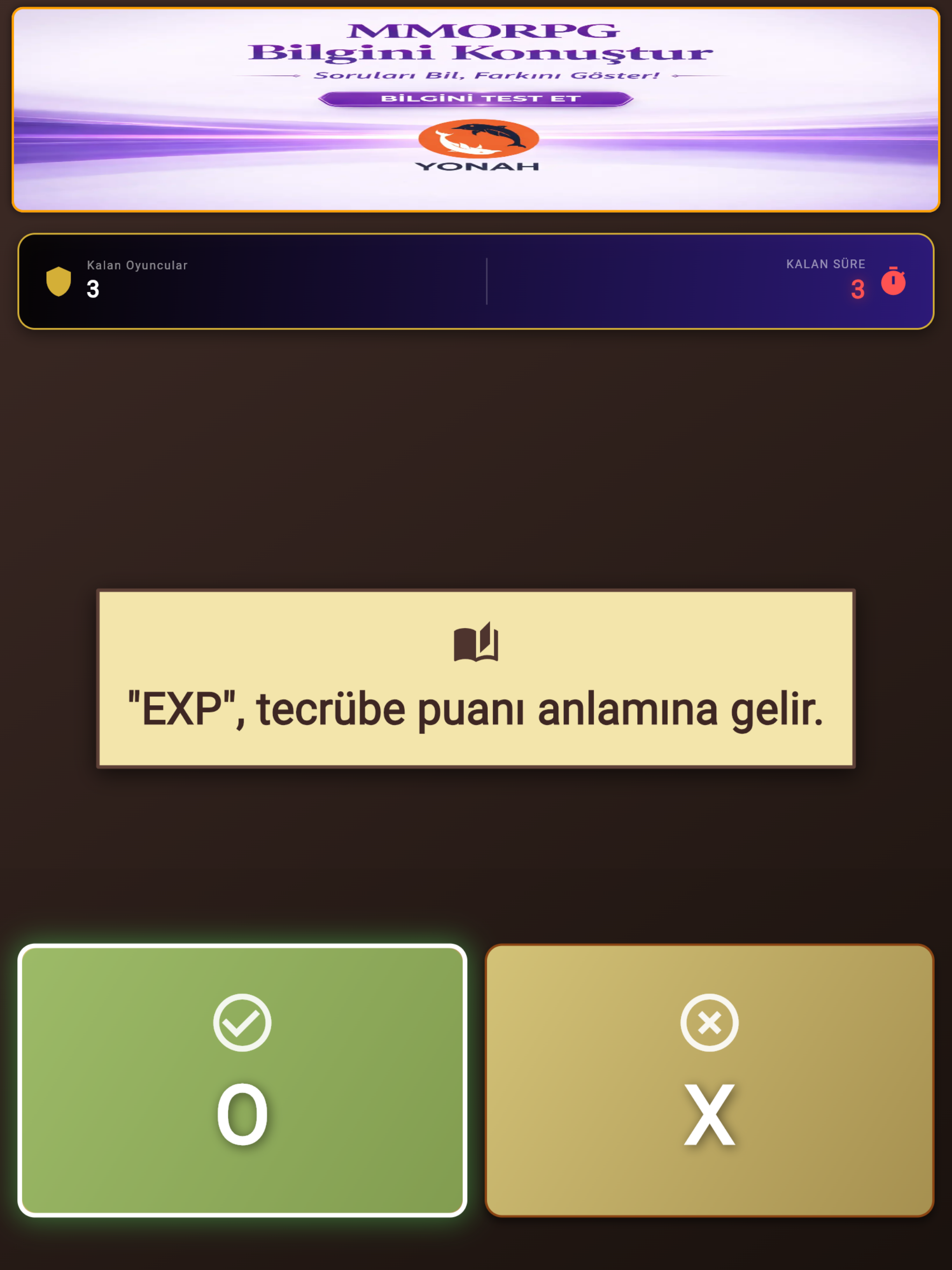 Yonah: M2 Bilgi Yarışması
