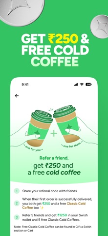 Swish: 10-Min Food Delivery iPhone screenshot 6