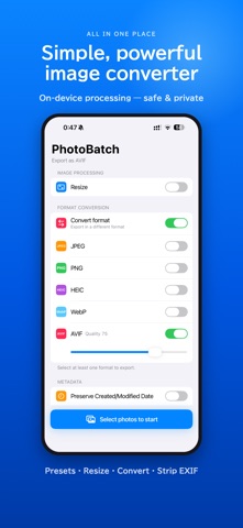 Photo Batch Resize & Converter Screenshot 1 of 5