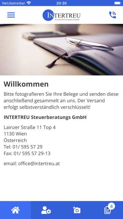 Screenshot #1 pour Intertreu Steuerberatungs GmbH