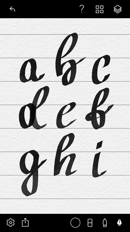 #5. Tayasui Calligraphy - Cursive (iOS) 来自: SKETCHES SRL