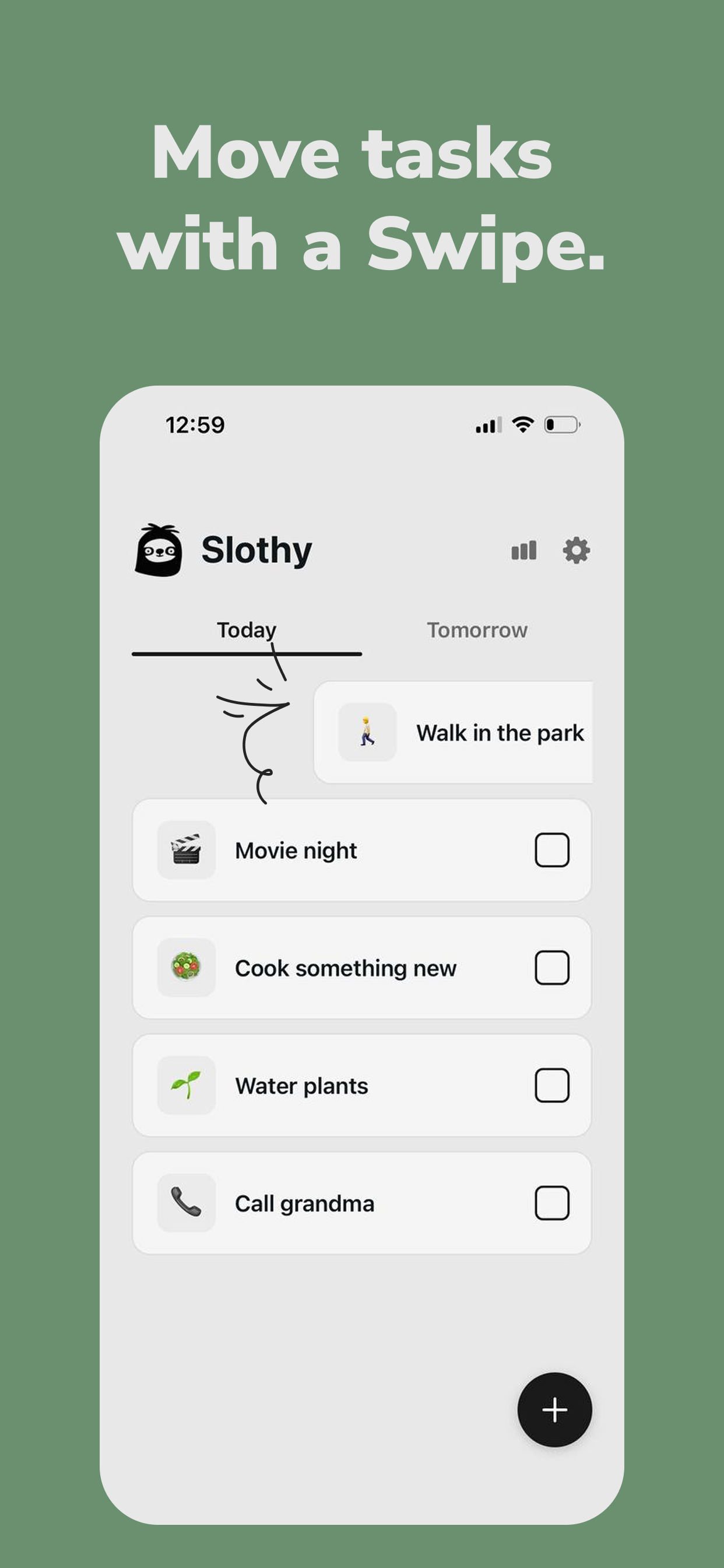 Slothy: Daily Todo & Planner