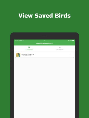 Bird Call Identification App iPad screenshot