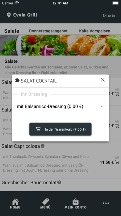 Evvia Grill Screenshot