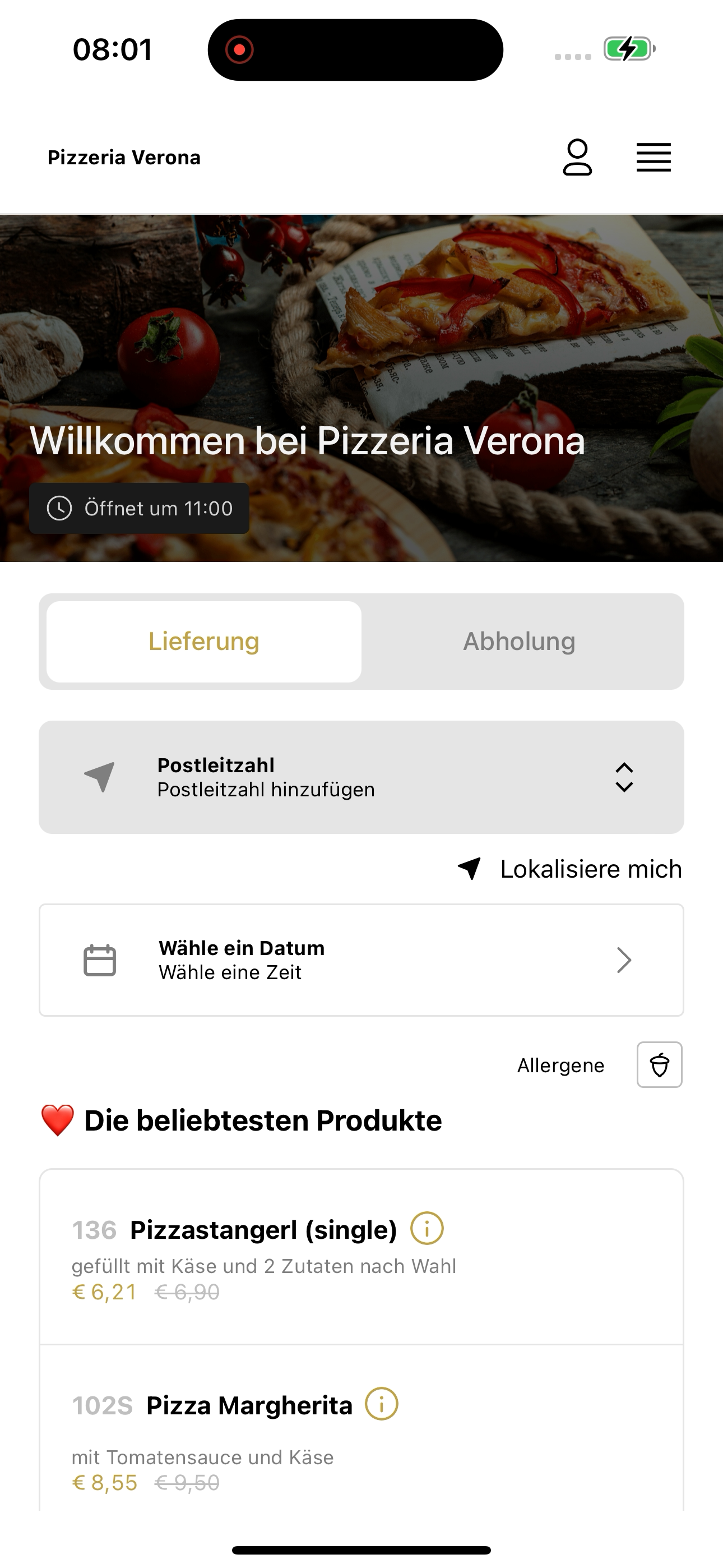 Pizzeria Verona Wien screenshot 3
