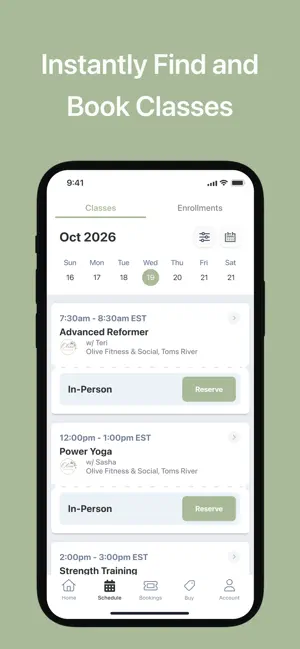 Olive Fitness & Social screenshot 3