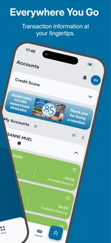 Shoreline Credit Union Mobile app screenshot 2