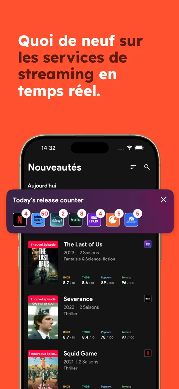 Screenshot #1 pour Upflix - Guide Streaming