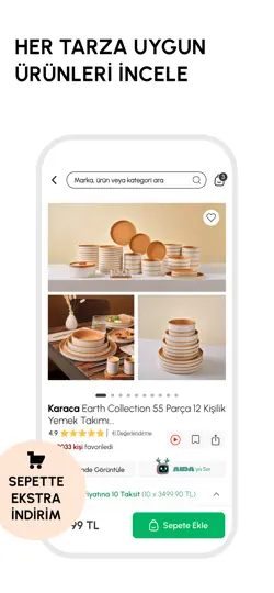 Karaca: Ev & Yaşam Alışverişi iPhone Ekran Görüntüsü 4